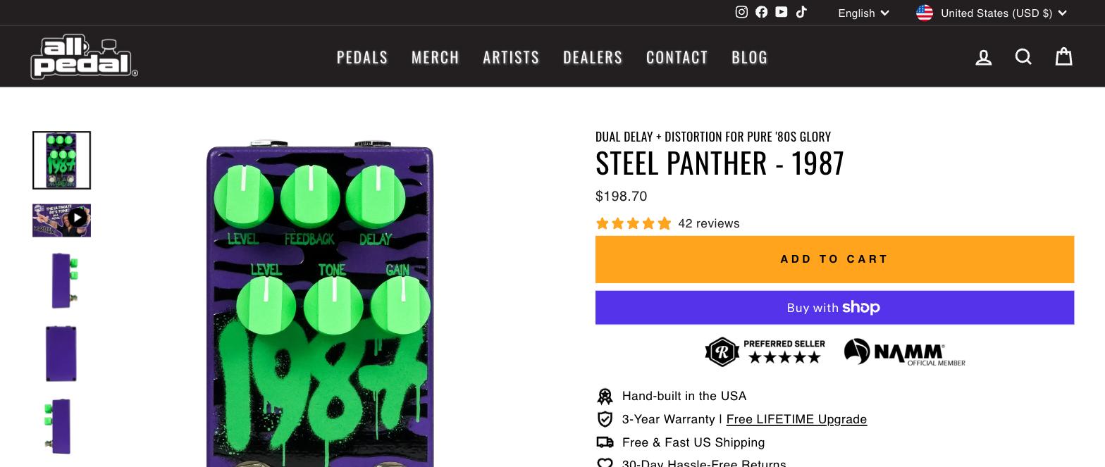 All-Pedal product page
