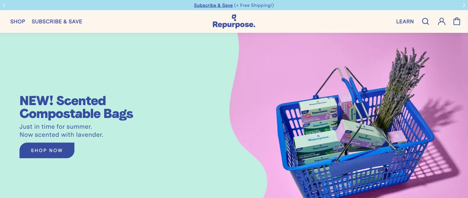 Repurpose home page